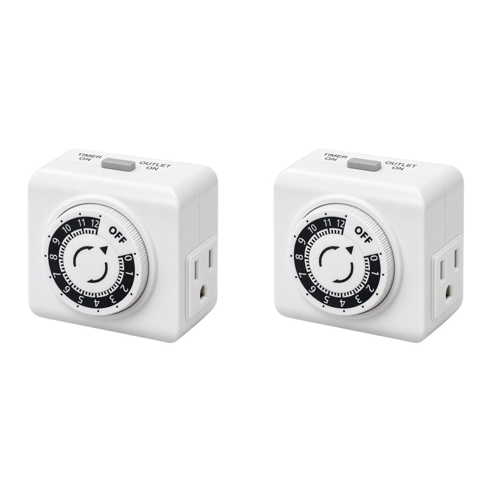 2 Pack 24 Hour Indoor Mechanic - огляд і ціна Timer Dual Outlet