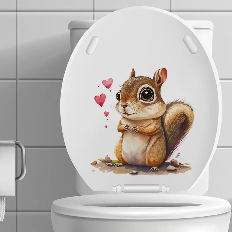 Cute Squirrel Wall Stickers Be - огляд і ціна Pvc Panel Background