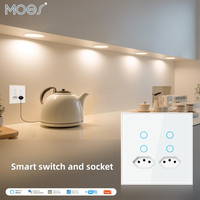 Tuya WiFi Smart Plug 4 Outlet  - огляд і ціна Timer Dual Outlet